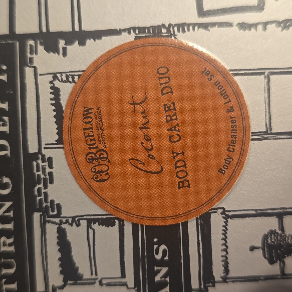 Village Perfumer - Coconut Body Care Duo - Apothecary Box, Retail $34.00 USD - Picture 9 of 14